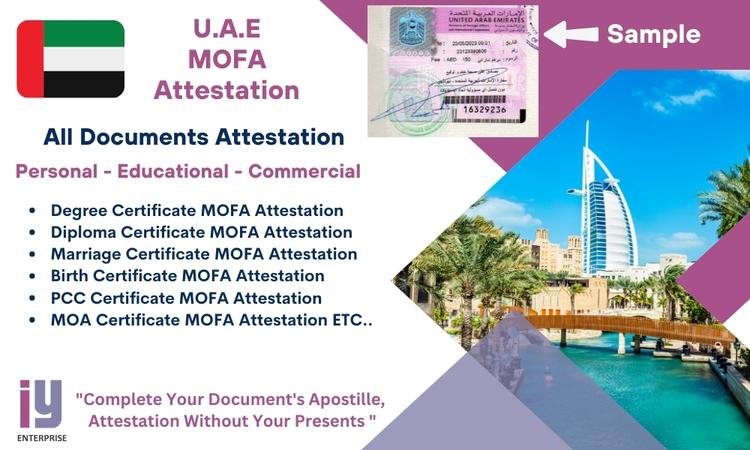 MOFA Attestation for UAE