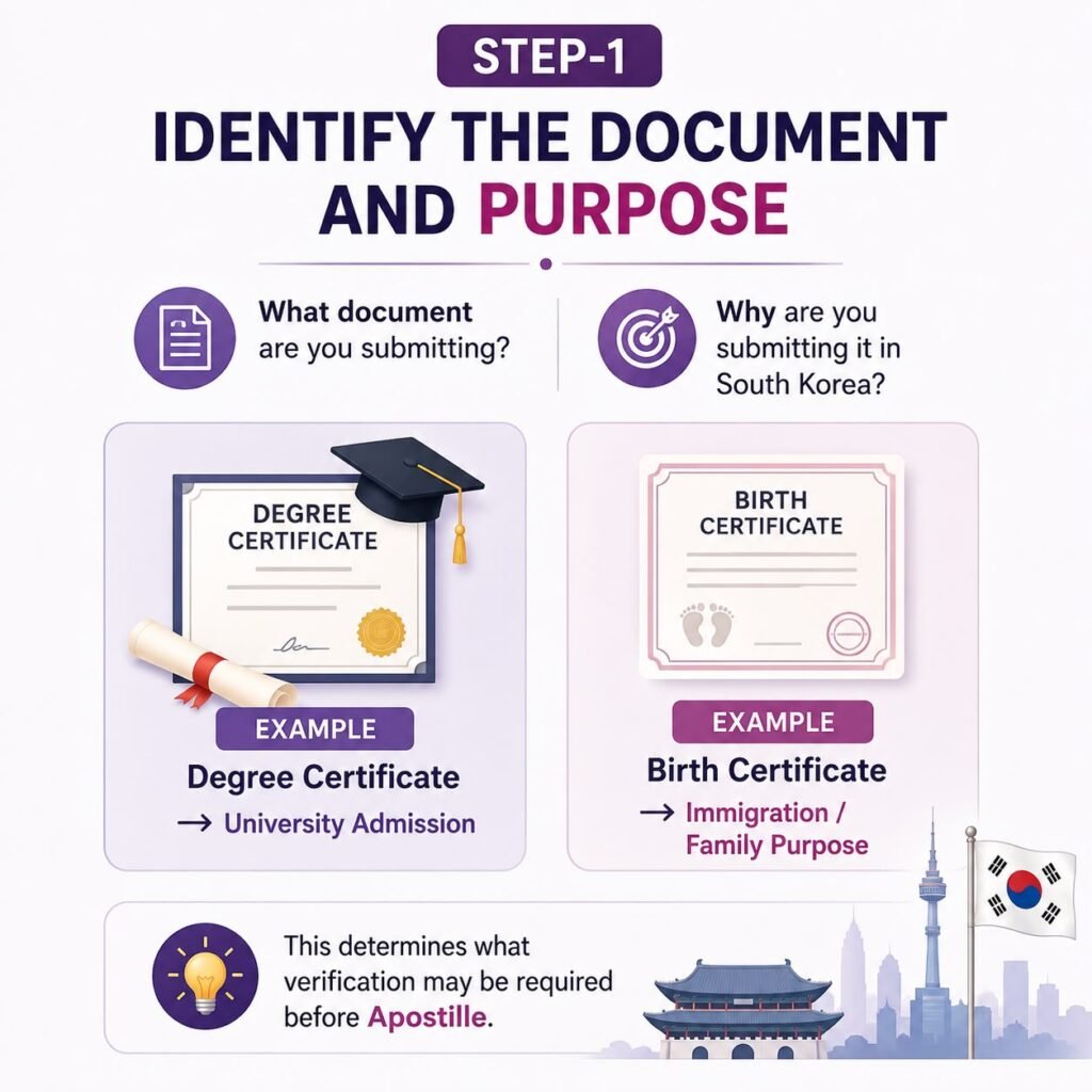 identify the documents or purpose